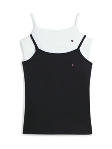 Tommy Hilfiger - Cotton Cami -toppi 2-pack - 0U4 WHITE / BLACK | Stockmann