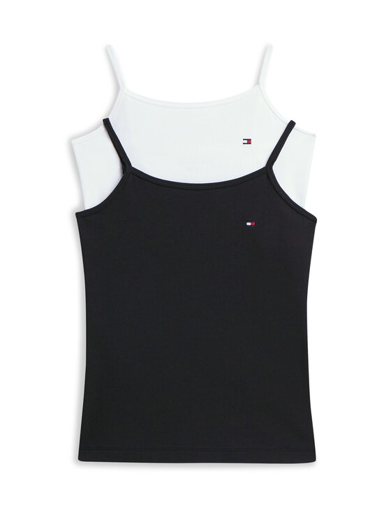 Tommy Hilfiger - Cotton Cami -toppi 2-pack - 0U4 WHITE / BLACK | Stockmann - photo 1