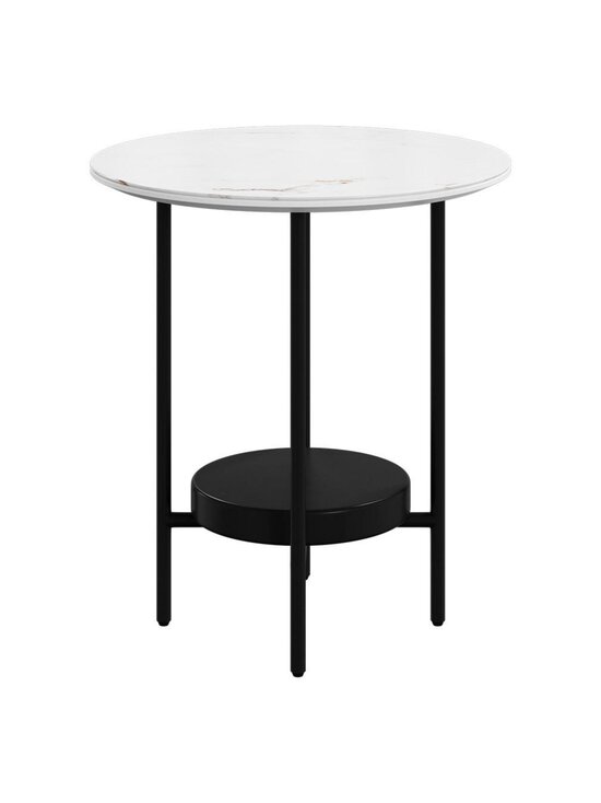 BoConcept - Madrid-sivupöytä valkoinen keramiikka / musta ⌀ 46 cm - BEIGE | Stockmann - photo 1