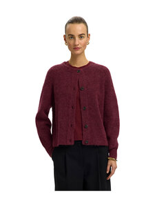 Selected - Kardigan SlwLulu - TAWNY PORT DETAIL:MELANGE | Stockmann