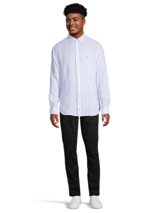 Tommy Hilfiger - Linen Essential Stripe RF lina krekls - 0A4 BREEZY BLUE / OPTIC WHITE - photo 2 Tommy Hilfiger - Linen Essential Stripe RF lina krekls - 0A4 BREEZY BLUE / OPTIC WHITE | Stockmann - photo 2