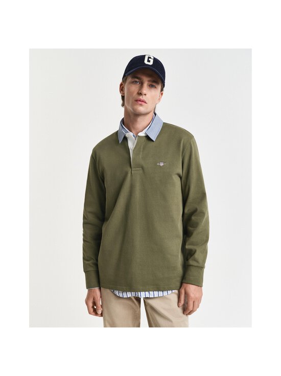 GANT - Särk Chambray Heavy Rugger - 303 MOSS GREEN | Stockmann - photo 3