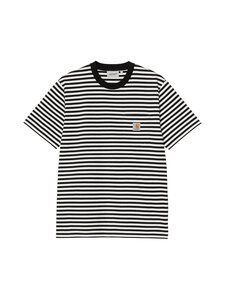Carhartt WIP - Ezra Pocket t-paita - 3KRXX EZRA STRIPE, BLACK / WAX /--- | Stockmann