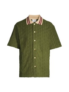 Drôle de Monsieur - La Chemise Monogramme -kauluspaita - DGN / DARK GREEN | Stockmann