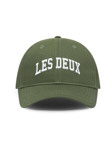 Les Deux - Logo Baseball -lippalakki - 575201-CHIVE GREEN/WHITE | Stockmann