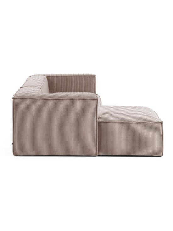 Kave Home - Blok-divaanisohva vaaleanpunainen vakosametti L 330 cm/vasen - PINK | Stockmann - photo 2