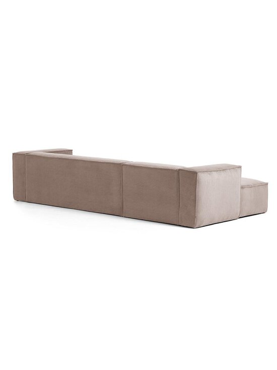 Kave Home - Blok-divaanisohva vaaleanpunainen vakosametti L 330 cm/vasen - PINK | Stockmann - photo 3