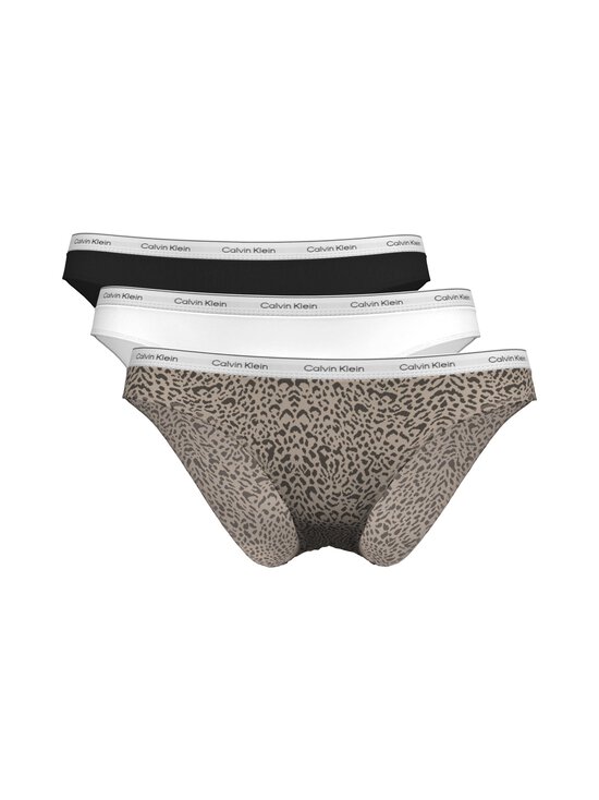Calvin Klein Underwear - Bikini-alushousut 3 -pack - 3RN BLACK/ CLASSIC WHITE/ ANIMAL MIRROR | Stockmann - photo 1