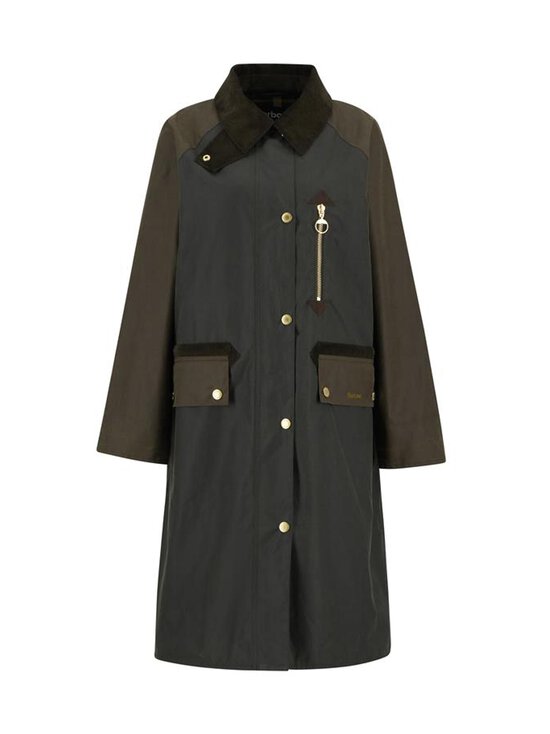 Barbour - Evette Long Wax -vahatakki - OL52 FERN/BEECH/ANCIENT TARTAN | Stockmann - photo 1