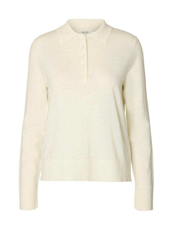 Selected - SlfThea Collar Neck -merinovillaneule - EGRET | Stockmann - photo 1