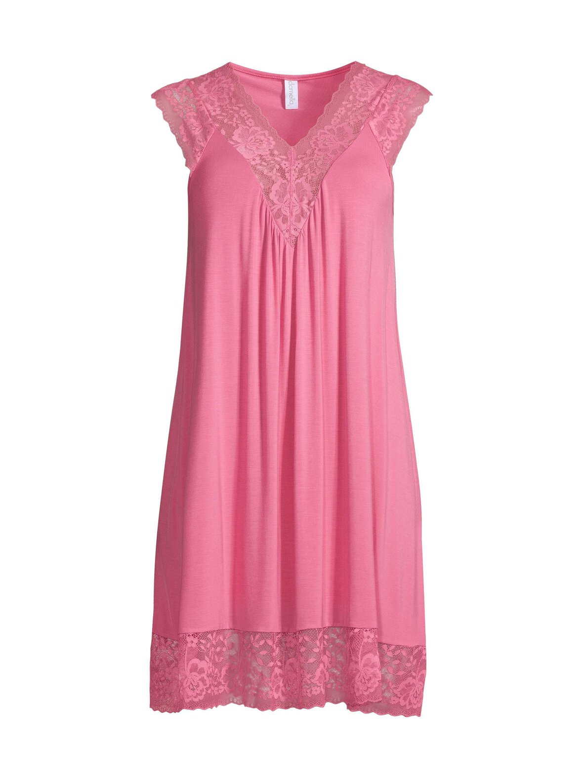Plain Sleeveless Lace -yöpaita