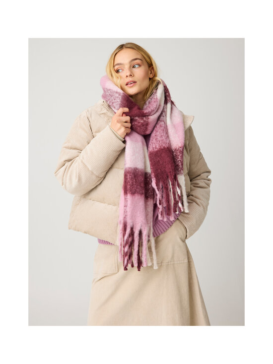 Knowledge Cotton Apparel - Hapsullinen huivi - 7011 RED CHECK | Stockmann - photo 3