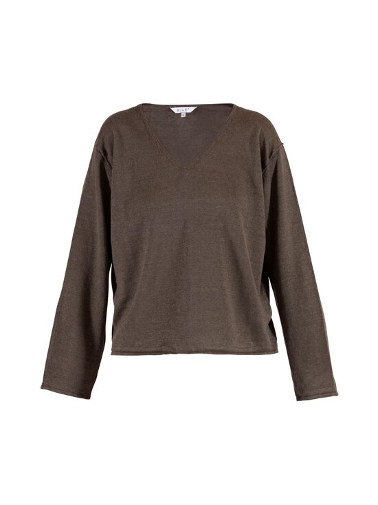 BLUE - Lea-pellavaneulepusero - COFFEE | Stockmann - photo 1