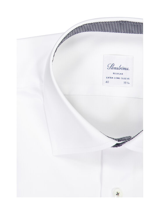 Stenströms - Regular Contrast-kauluspaita, erikoispitkät hihat - 000 WHITE | Stockmann - photo 2