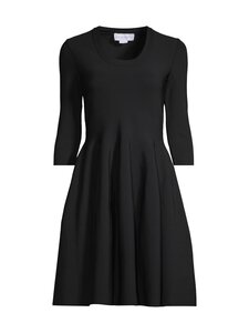 Stella McCartney - Compact Knit And Flare -neulemekko - 1000 BLACK | Stockmann