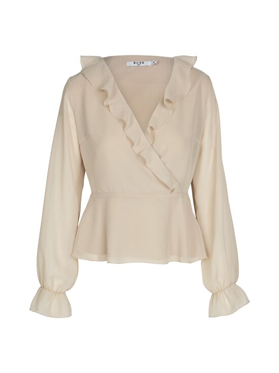 Wrapped Ruffle Blouse -pusero