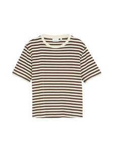 Comma - Striped t-paita - 89G0 BROWN STRIBE | Stockmann