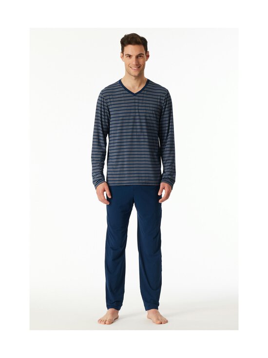 Schiesser - Long-pyjama 2-osainen - 803 DARK BLUE - photo 2 Schiesser - Long-pyjama 2-osainen - 803 DARK BLUE | Stockmann - photo 2