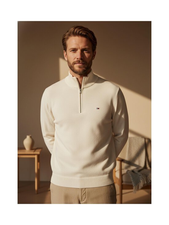 Tommy Jeans - Essential Quarter Zip džemperis - YBH OFF WHITE | Stockmann - photo 6