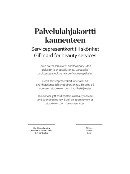 Stockmann - Palvelulahjakortti kauneuteen - CORAL | Stockmann - photo 15