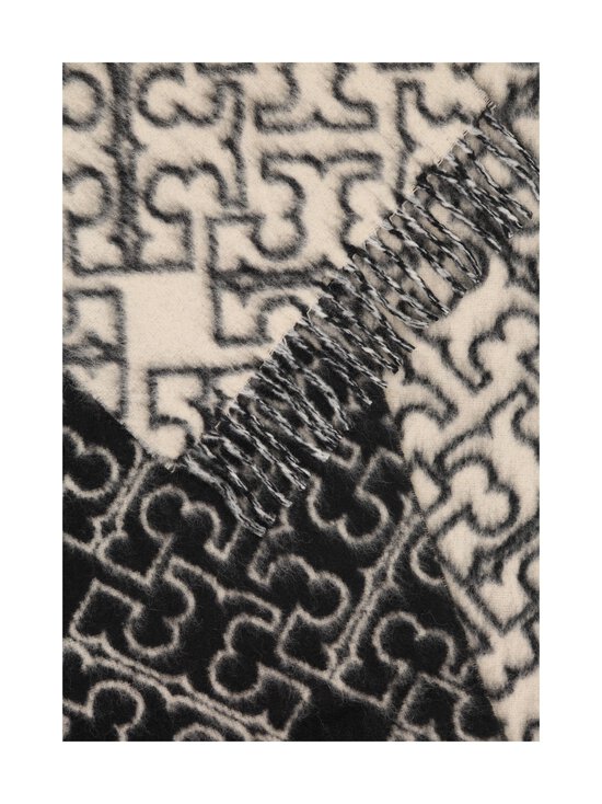 Tory Burch - Puzzle Logo -kaulahuivi - 001 BLACK / IVORY | Stockmann - photo 2