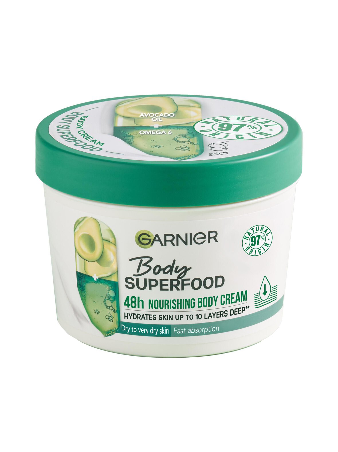 Body Superfood Nourishing Body Cream -vartalovoide 380 ml
