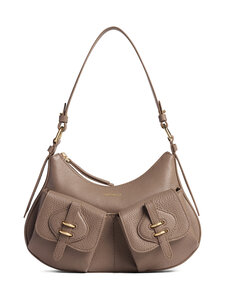 Coccinelle - Mavery Pocket Grained -käsilaukku - N59 WARM TAUPE | Stockmann