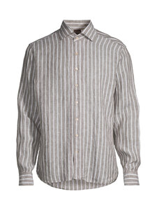 Oscar Jacobson - Triiksärk One Piece Striped Regular Fit - 825 MATT GREEN | Stockmann