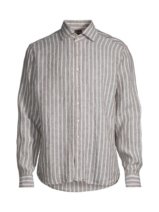 Oscar Jacobson - Triiksärk One Piece Striped Regular Fit - 825 MATT GREEN | Stockmann - photo 1