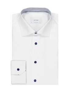 Eton - Contemporary Fit Geometric -kauluspaita - 00 WHITE | Stockmann