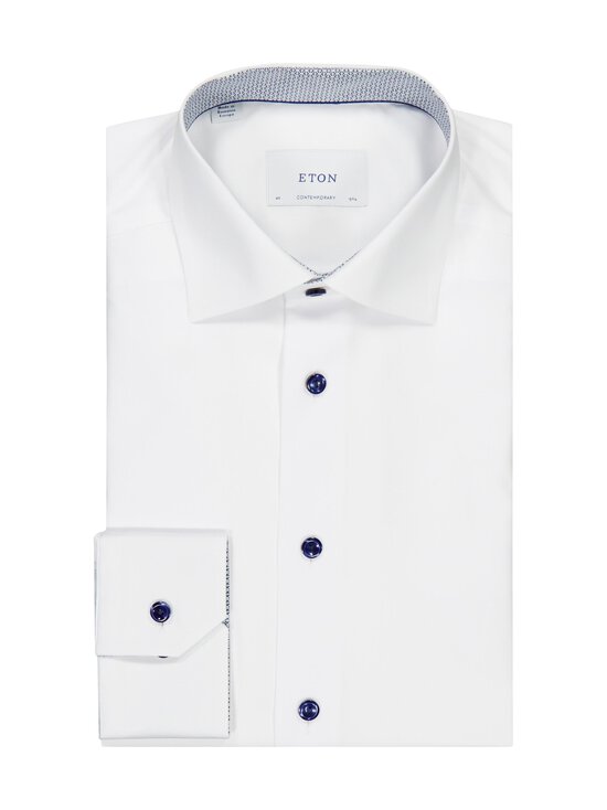 Eton - Contemporary Fit Geometric -kauluspaita - 00 WHITE | Stockmann - photo 1