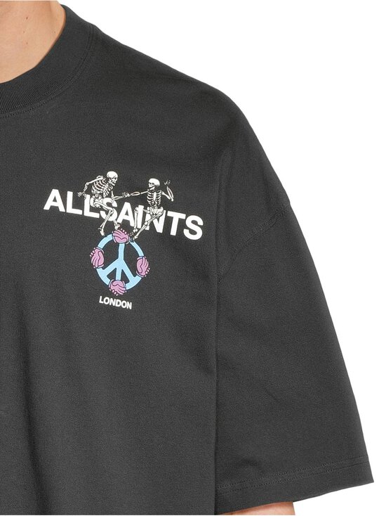 Allsaints - Reincarnate Crew t-paita - WASHED BLACK | Stockmann - photo 4