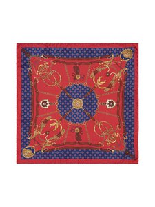 Stockholm Kravatt - Siidist taskurätik Horse And Bridle - 1 RED/BLUE/GOLD | Stockmann
