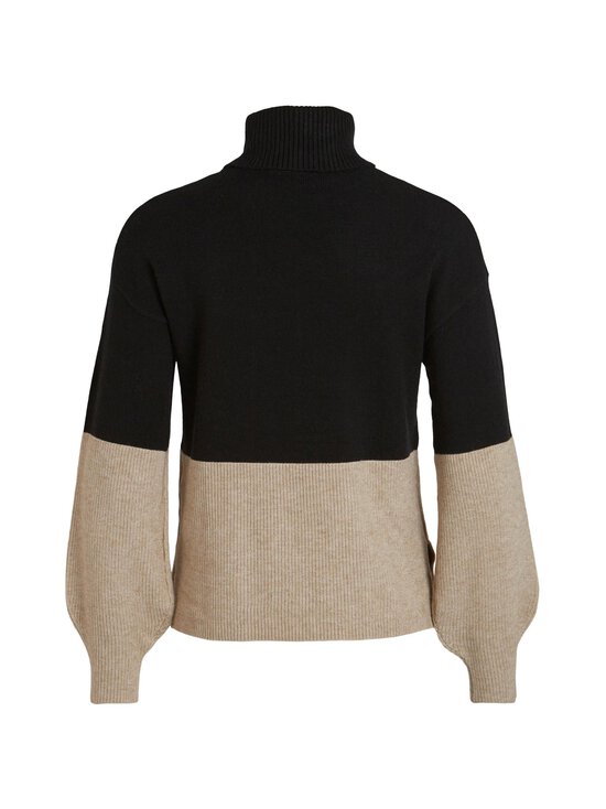 Vila - Viril Blocking -pooloneule - BLACK DETAIL:NATURAL MELANGE RIB - photo 2 Vila - Viril Blocking -pooloneule - BLACK DETAIL:NATURAL MELANGE RIB | Stockmann - photo 2