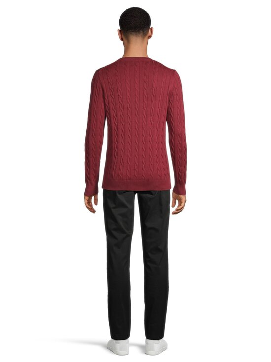 GANT - Classic Cotton -palmikkoneule - 604 PLUMPED RED | Stockmann - photo 3