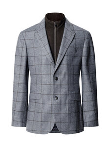 Hackett London - Windowpane Bib -bleiseri - 960 GREY | Stockmann