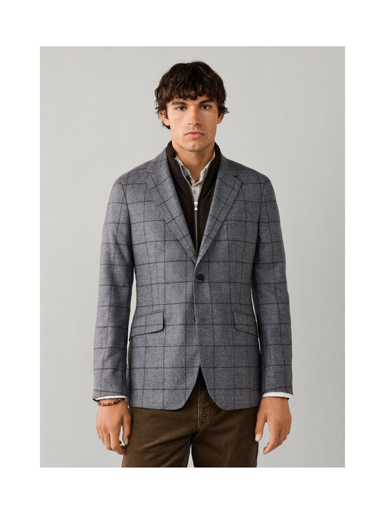 Hackett London - Windowpane Bib -bleiseri - 960 GREY | Stockmann - photo 4