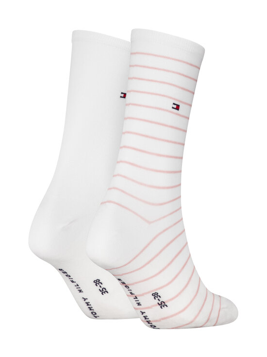 Tommy Hilfiger - Small Stripe -sukat 2-pack - 043 PINK/WHITE | Stockmann - photo 2