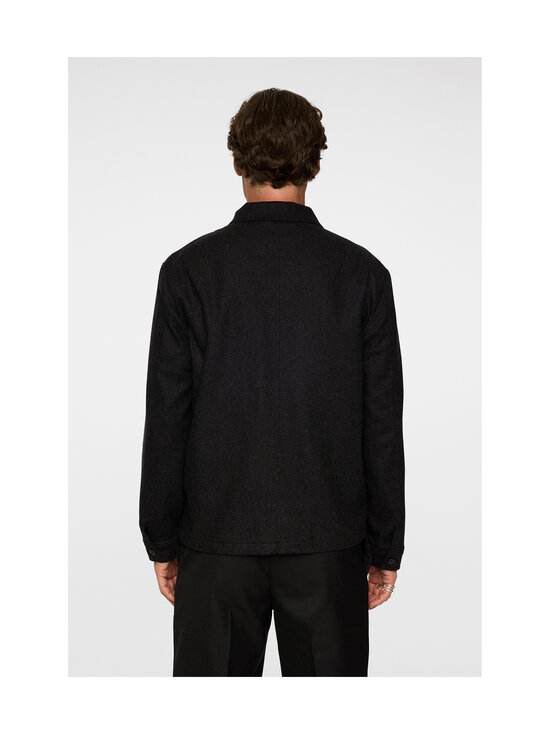 J.Lindeberg - Julius Cash -flanellinen päällyspaita - U242 DARK GREY MELANGE | Stockmann - photo 3