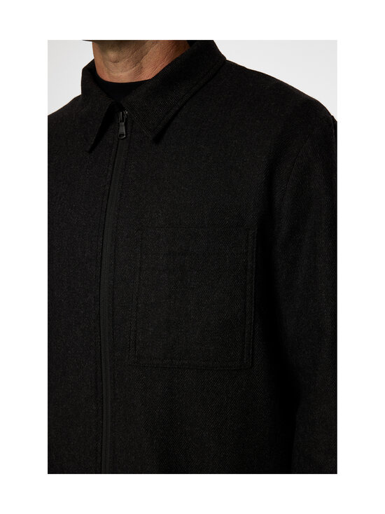 J.Lindeberg - Julius Cash -flanellinen päällyspaita - U242 DARK GREY MELANGE | Stockmann - photo 6