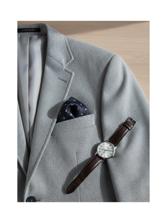 Amanda Christensen - Pocket Square Silk Duck -taskuliina - 409 NAVY | Stockmann - photo 3