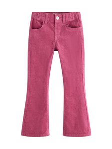 Lindex - Flared-vakosamettihousut - 2256 DARK DUSTY PINK | Stockmann