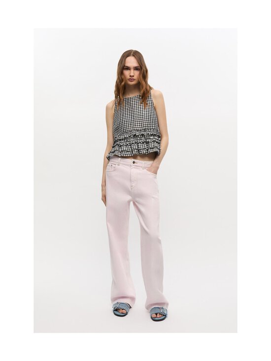 Ganni - Izey Overdyed Heavy Denim -farkut - 868 CHALK PINK | Stockmann - photo 3