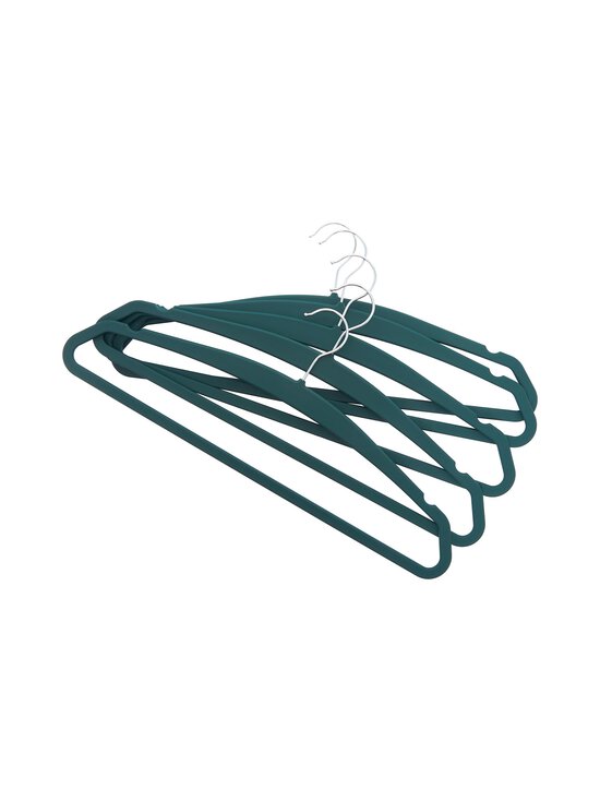 Casa Stockmann - Caps gumijoti apģērbu pakaramie, 5 gab. - TEAL GREEN | Stockmann - photo 2