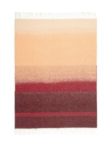 Marimekko - Selänne-huopa 140 x 180 cm - 312 BURGUNDY, OFF WHITE, PEACH | Stockmann