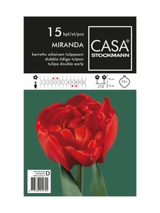 Casa Stockmann - Varajase täidisõielise tulbi sibulad - PUNAINEN Casa Stockmann - Varajase täidisõielise tulbi sibulad - PUNAINEN | Stockmann