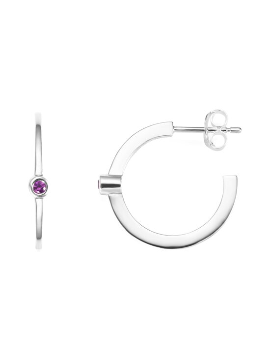 Efva Attling - Micro Blink Hoops -korvakorut - SILVER & PINK SAPPHIRE - photo 2 Efva Attling - Micro Blink Hoops -korvakorut - SILVER & PINK SAPPHIRE | Stockmann - photo 2