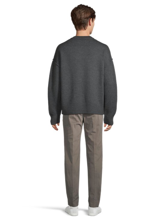 Ami - Contrasted Ami De Coeur -neulepaita - 084 : GRIS CHINE / ROUGE | Stockmann - photo 3