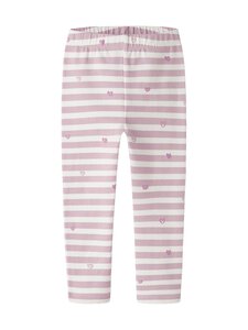 Name It - NmfDavina legingi - CLOUD DANCER AOP:HEART STRIPE | Stockmann