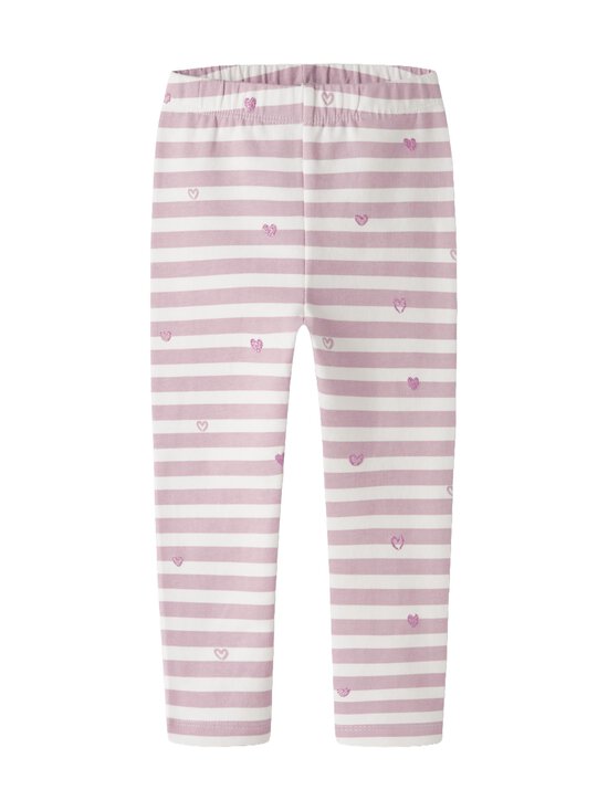 Name It - NmfDavina legingi - CLOUD DANCER AOP:HEART STRIPE | Stockmann - photo 1